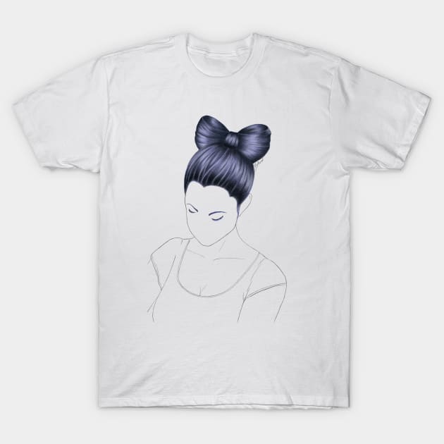 Bow hair T-Shirt by Zdenucha